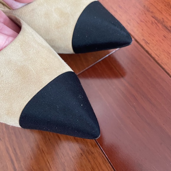 AUTHENTIC Chanel Suede Pointed Toe Kitten Heels 38 - Picture 10 of 13